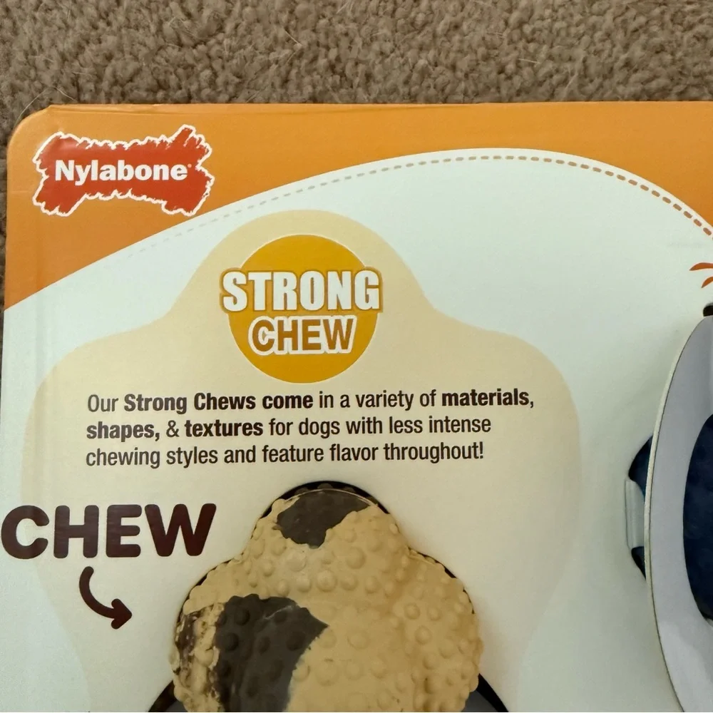 Nylabone Strong & Fun Variety Pack Dog Toys - Red, Blue, Brown